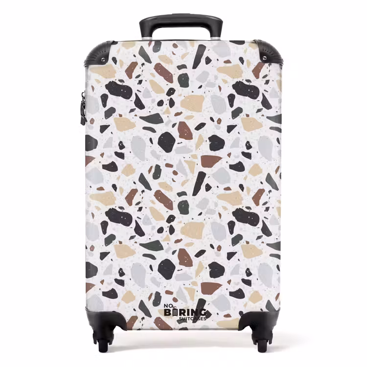 Suitcase - Terrazzo natural color pattern — 1