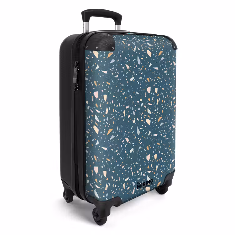 Suitcase - Terrazzo pattern green with pastel — 4