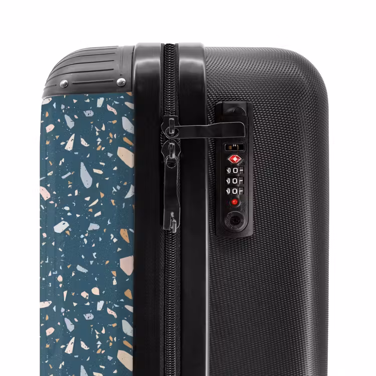 Suitcase - Terrazzo pattern green with pastel — 5