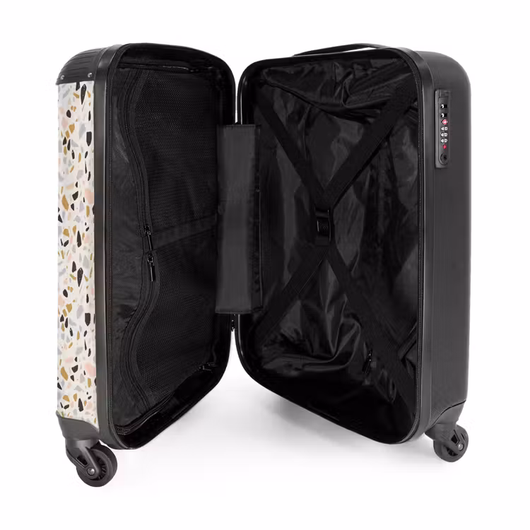 Suitcase - Terrazzo pattern multicolored — 3