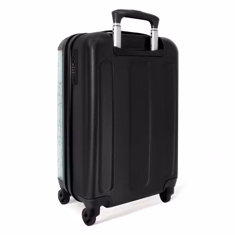 Suitcase - Terrazzo pattern multicolored blue and green — 2