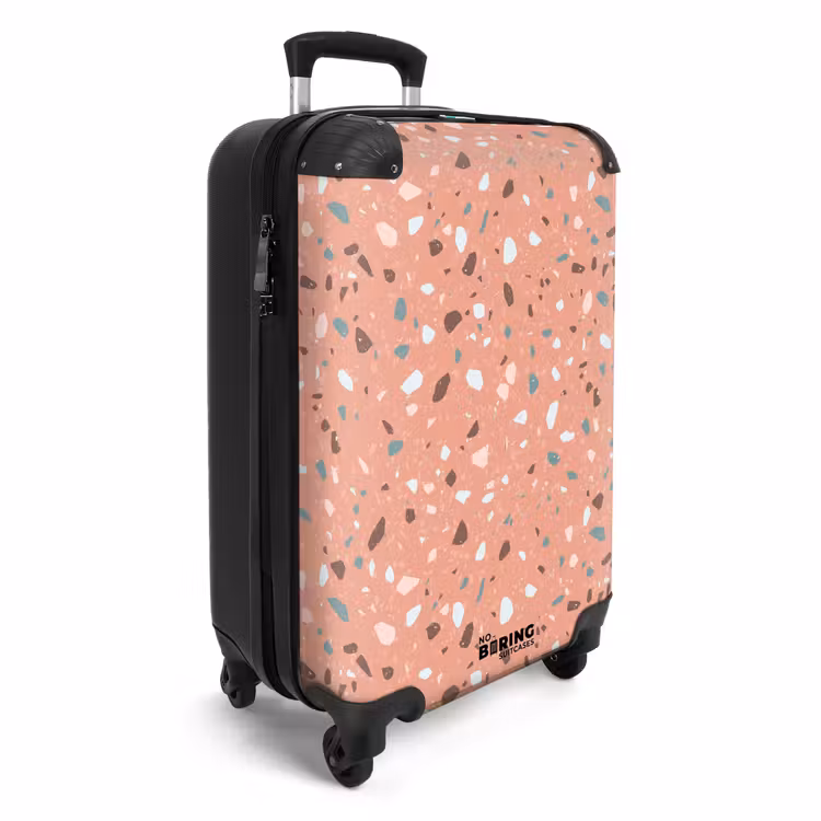 Suitcase - Terrazzo pattern multicolored pink — 4
