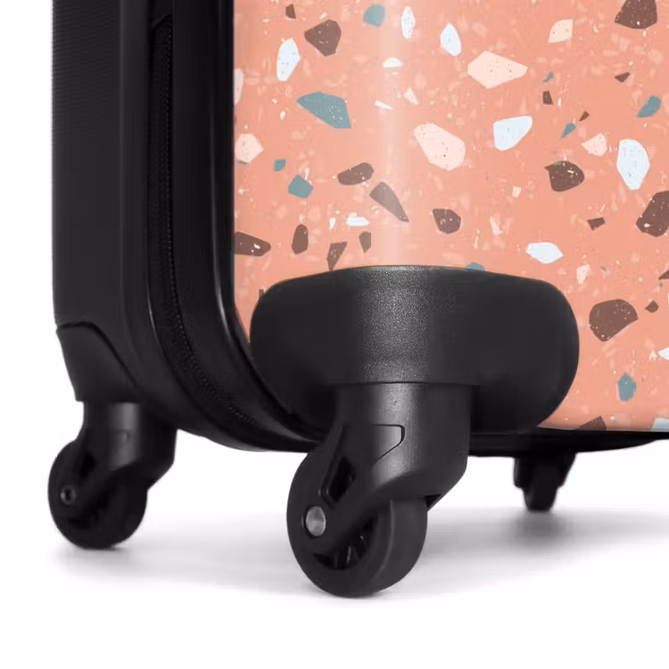 Suitcase - Terrazzo pattern multicolored pink — 6