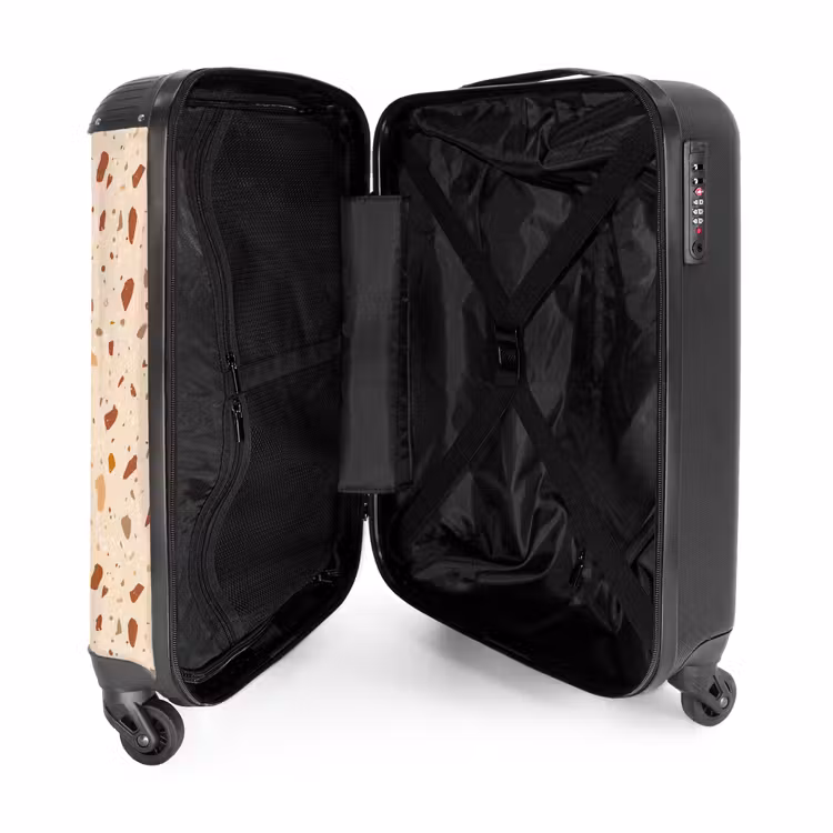 Suitcase - Terrazzo pattern multicolored terra — 3