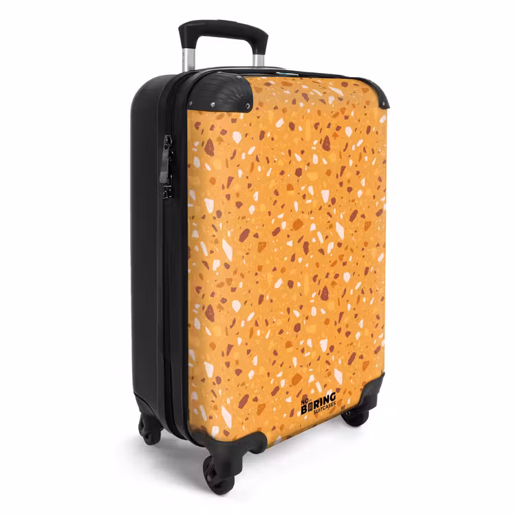 Suitcase - Terrazzo pattern multicolored yellow — 4