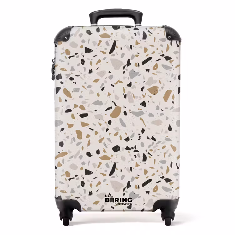 Suitcase - Terrazzo pattern natural beige — 1