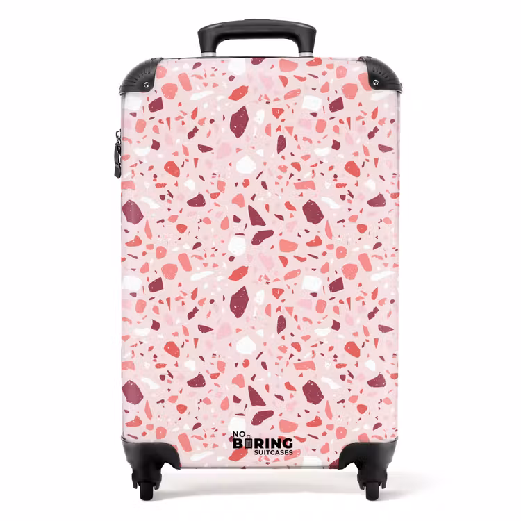 Suitcase - Terrazzo pattern pink — 1