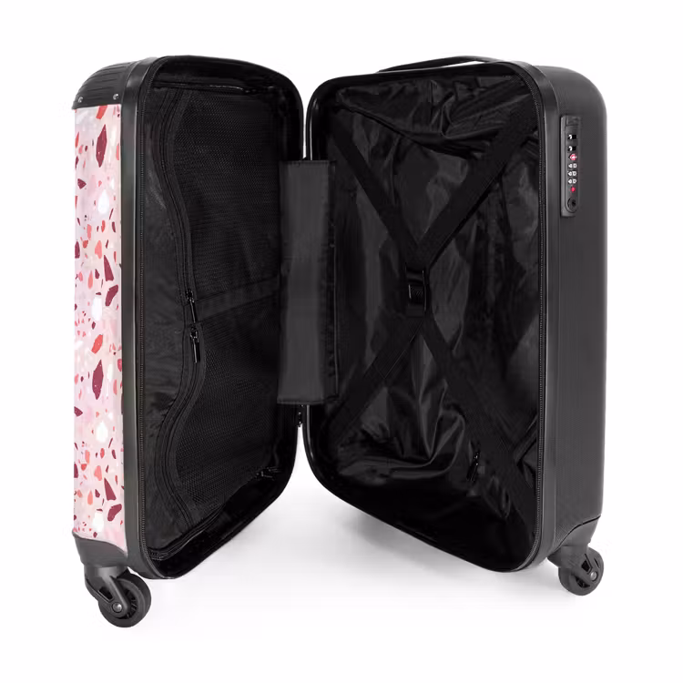 Suitcase - Terrazzo pattern pink — 3