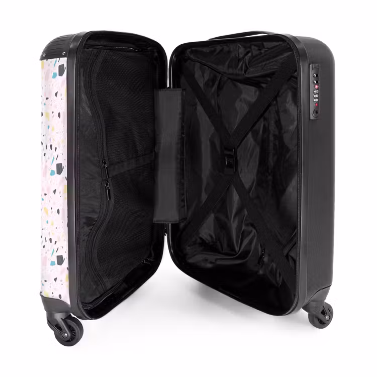 Suitcase - Terrazzo pattern pink confetti — 3