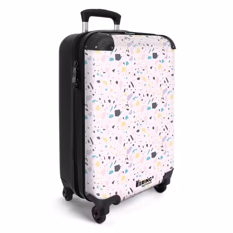 Suitcase - Terrazzo pattern pink confetti — 4