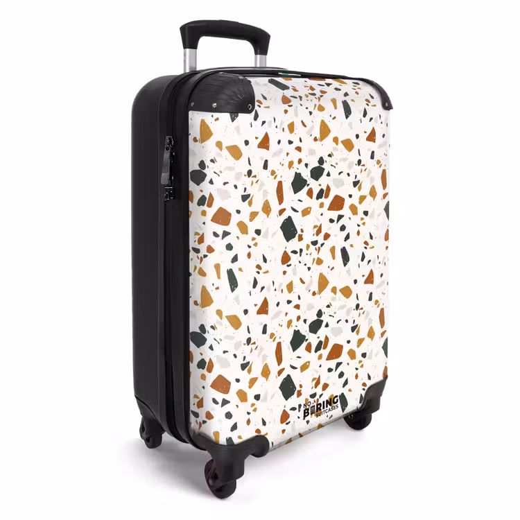 Suitcase - Terrazzo pattern rust ochre — 4
