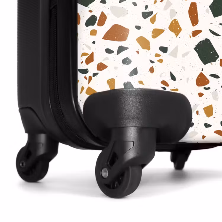 Suitcase - Terrazzo pattern rust ochre — 6