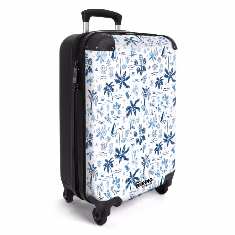 Suitcase - Vacation pattern blue — 4