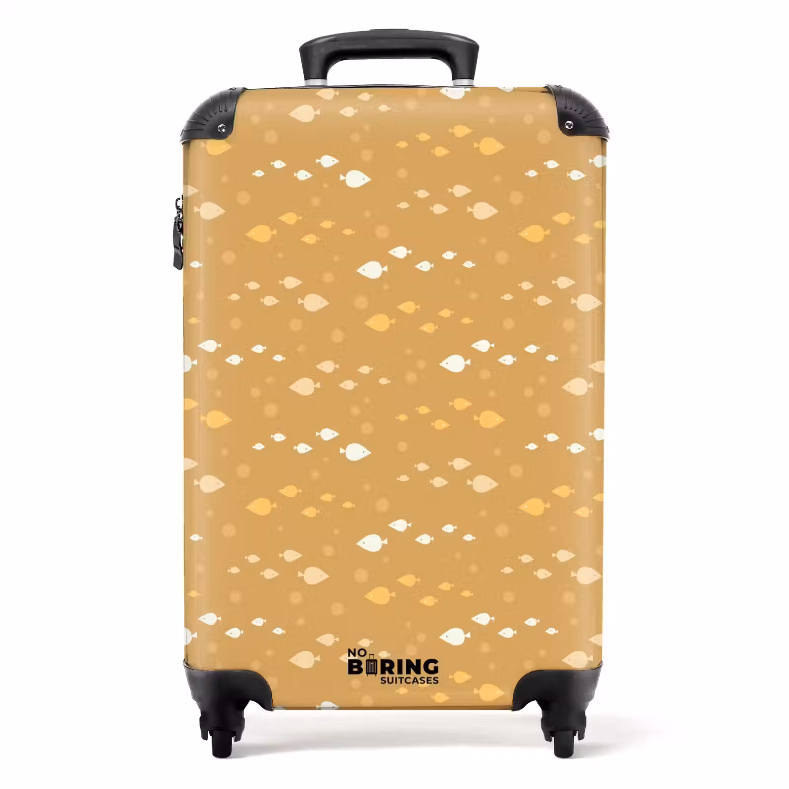 Suitcase - Fish pattern beige — 1