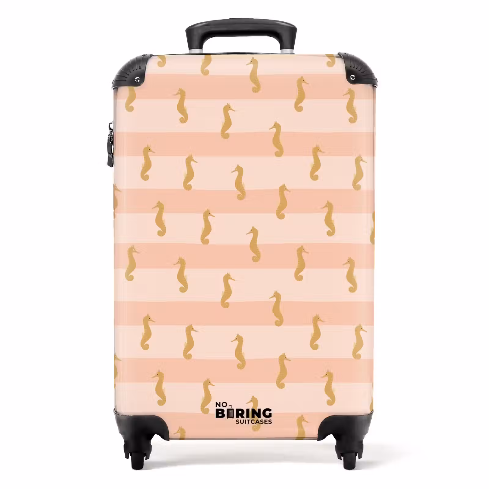 Suitcase - Seahorse pattern pink — 1