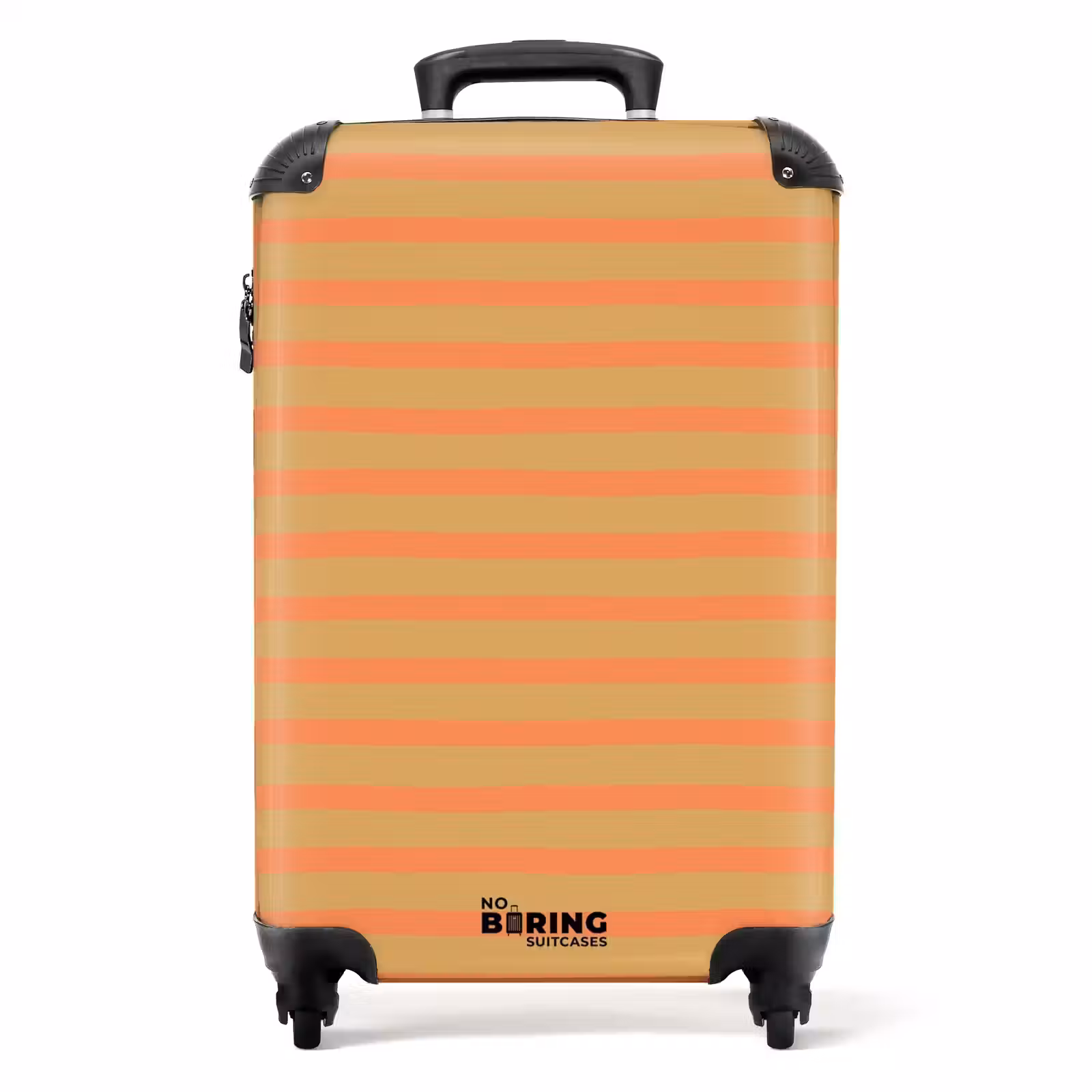 Suitcase - Stripe pattern orange — 1