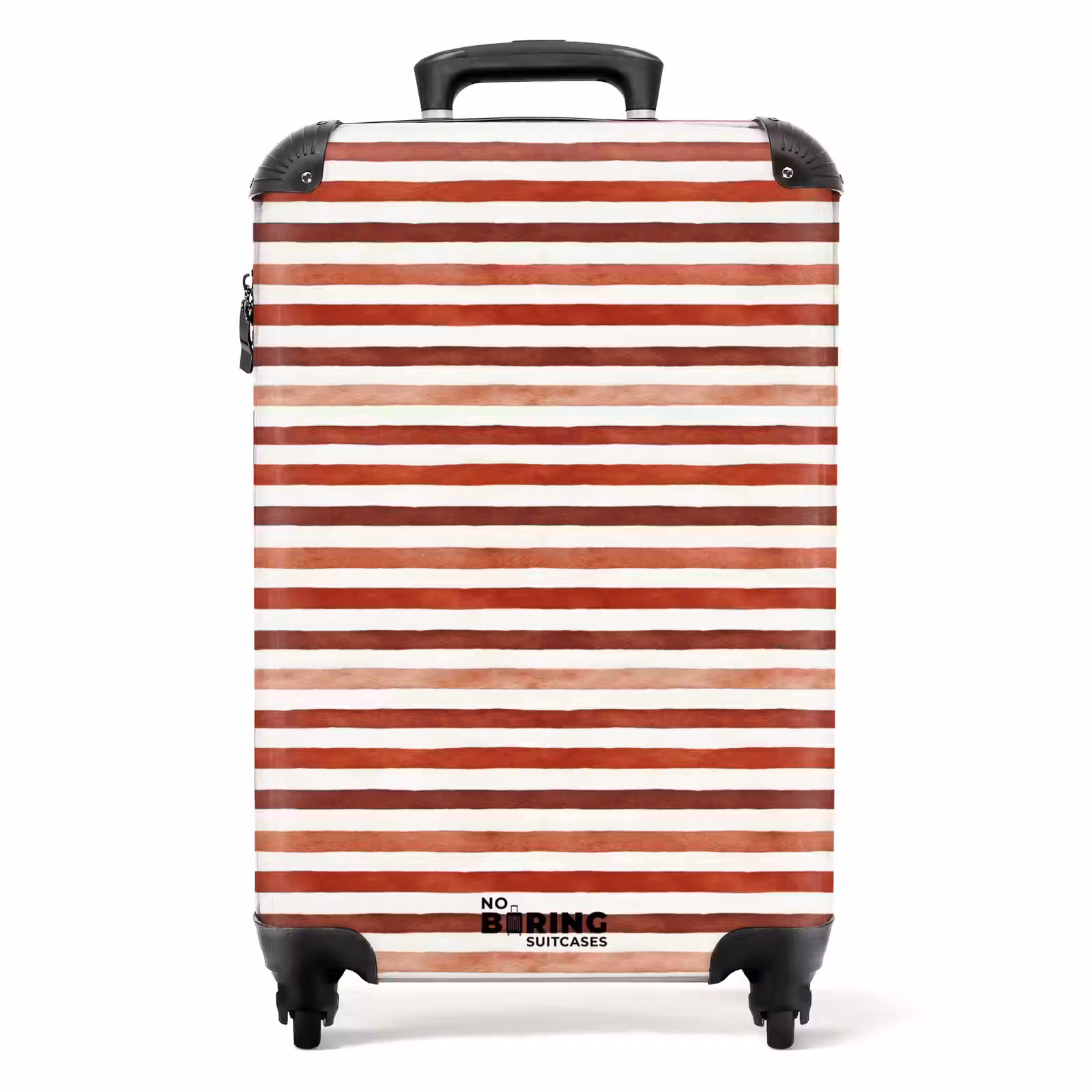 Suitcase - Stripes pattern red — 1