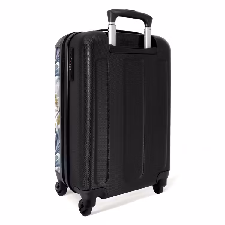 Suitcase - Baroque floral pattern blue — 2