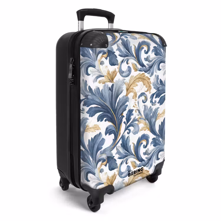 Suitcase - Baroque leaves gold brown — 4