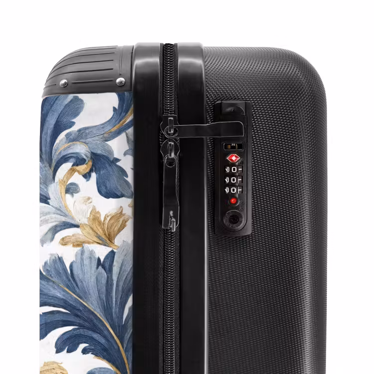 Suitcase - Baroque leaves gold brown — 5