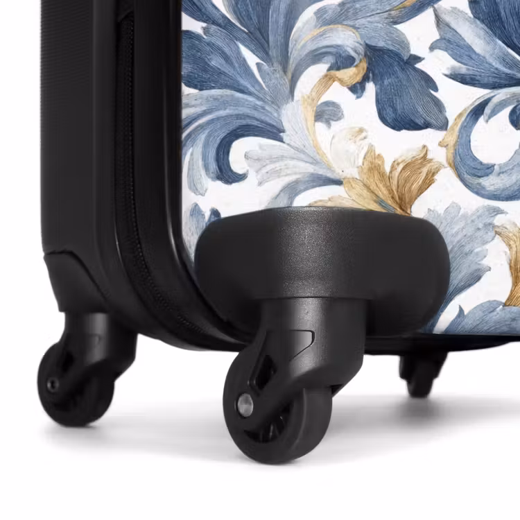 Suitcase - Baroque leaves gold brown — 6