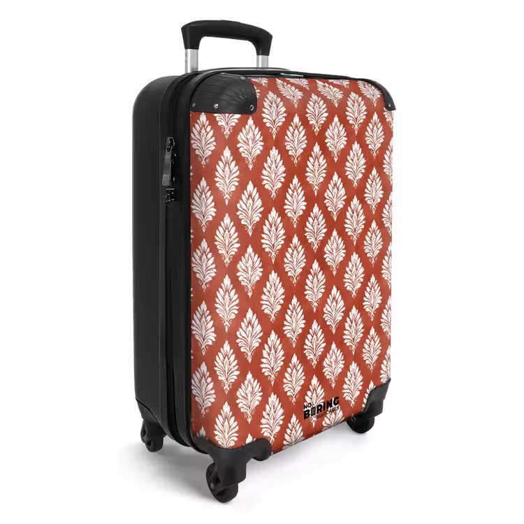 Suitcase - Baroque print red — 4