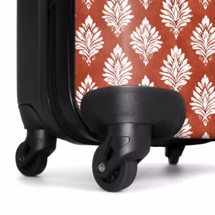 Suitcase - Baroque print red — 6