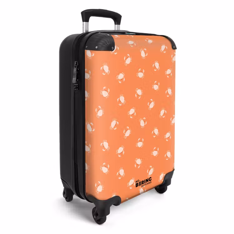 Suitcase - Crab pattern orange — 2