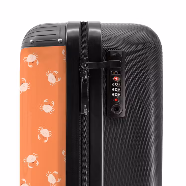 Suitcase - Crab pattern orange — 6