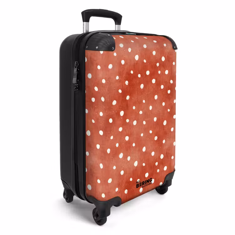 Suitcase - Dots pattern red — 4