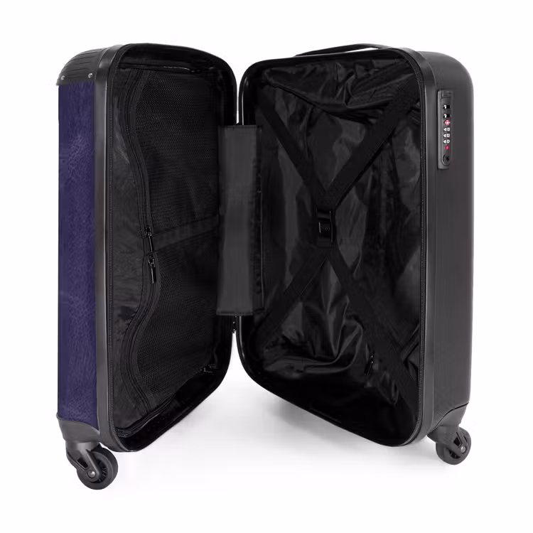 Suitcase - Leather look center purple — 3