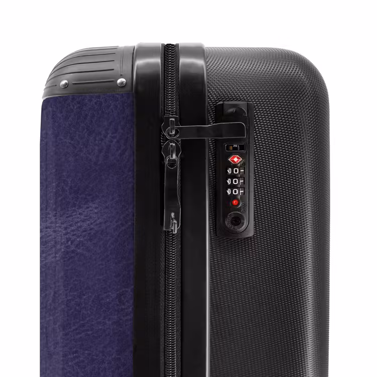 Suitcase - Leather look center purple — 5