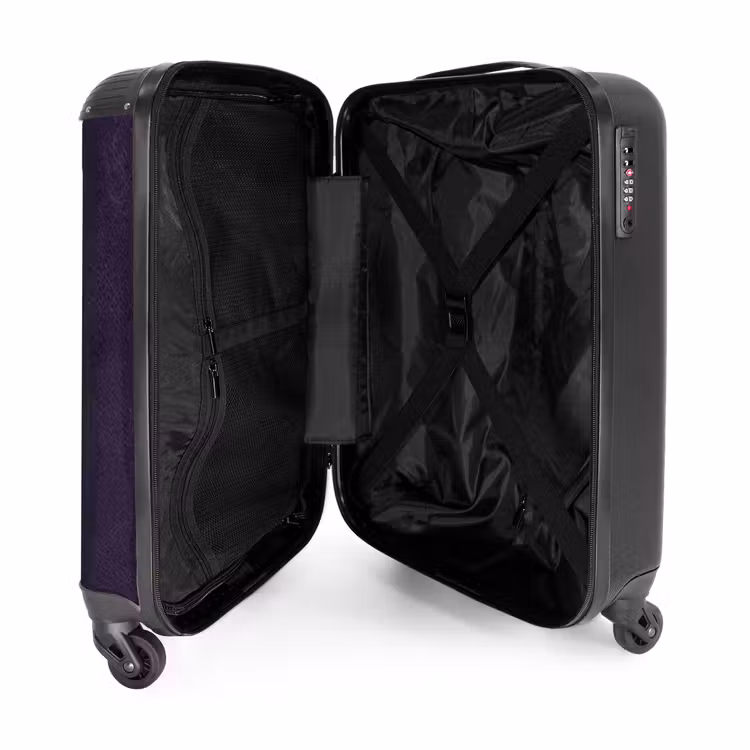 Suitcase - Leather look deep purple — 3