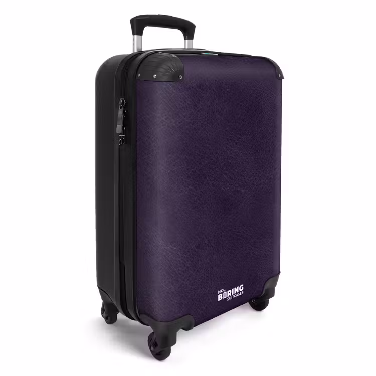 Suitcase - Leather look deep purple — 4
