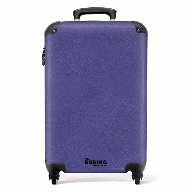 Suitcase - Leather look purple — 1