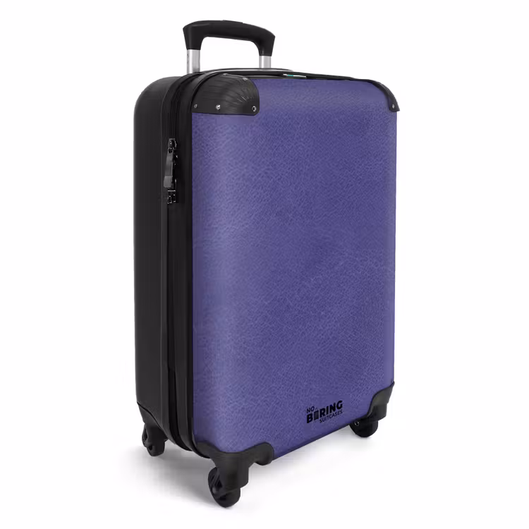 Suitcase - Leather look purple — 4