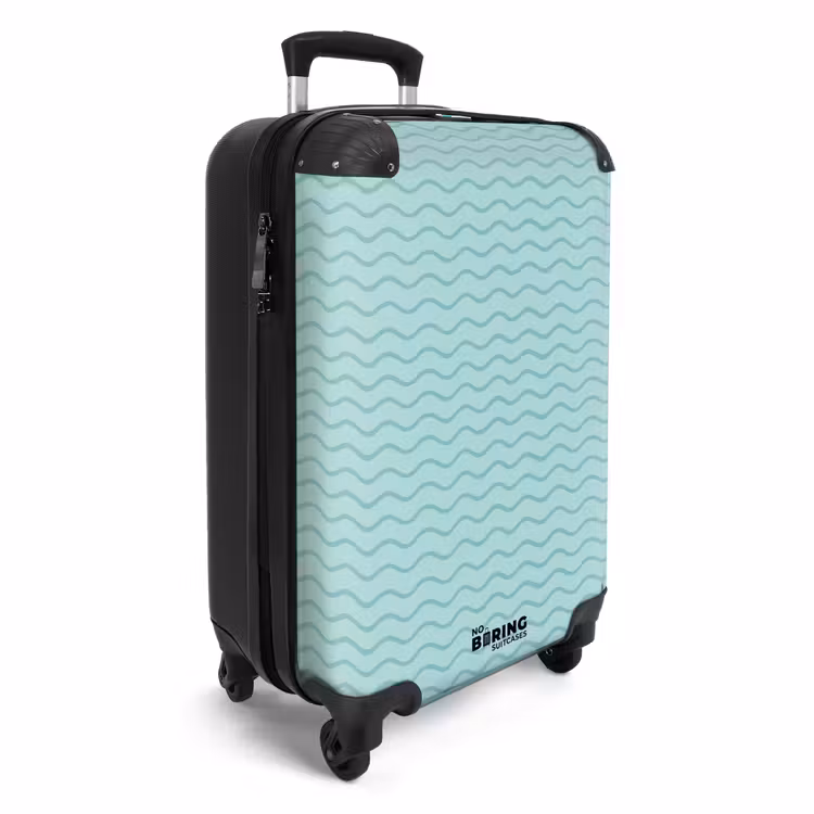 Suitcase - Sea pattern blue — 2