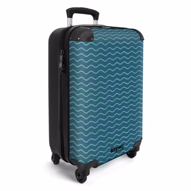 Suitcase - Sea pattern green blue — 2