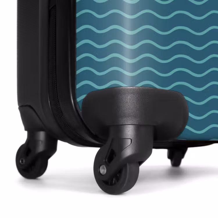 Suitcase - Sea pattern green blue — 7