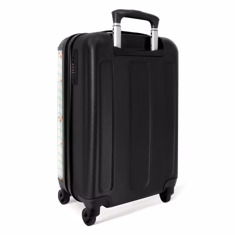 Suitcase - Sea with fish pattern orange blue — 4