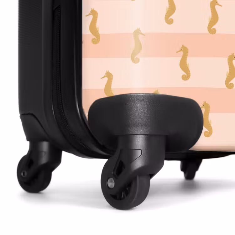 Suitcase - Seahorse pattern pink — 7