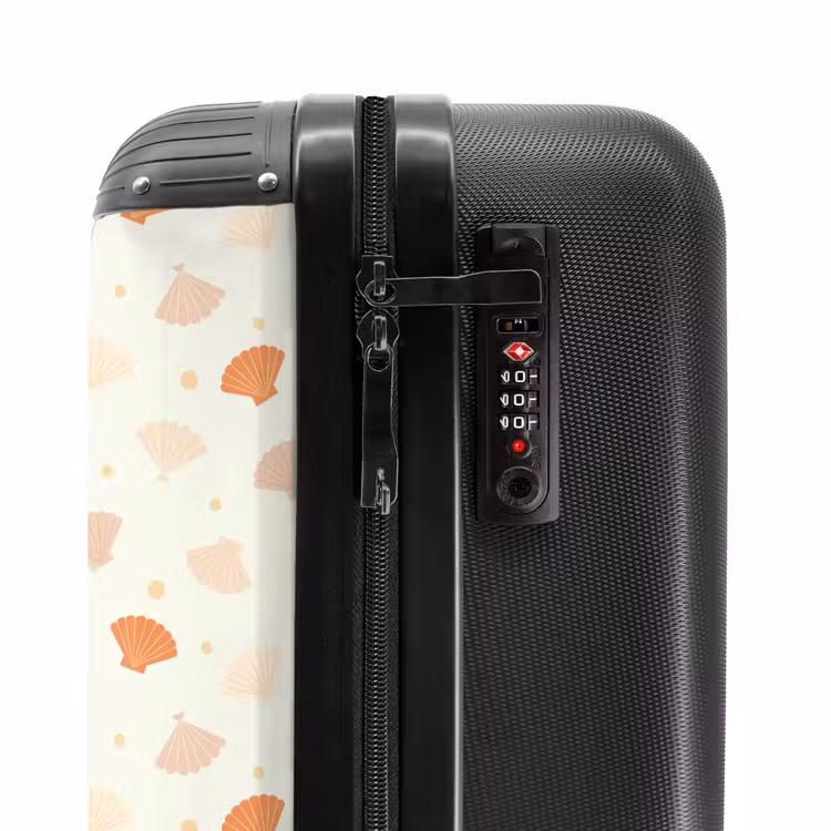 Suitcase - Shells pattern orange — 6