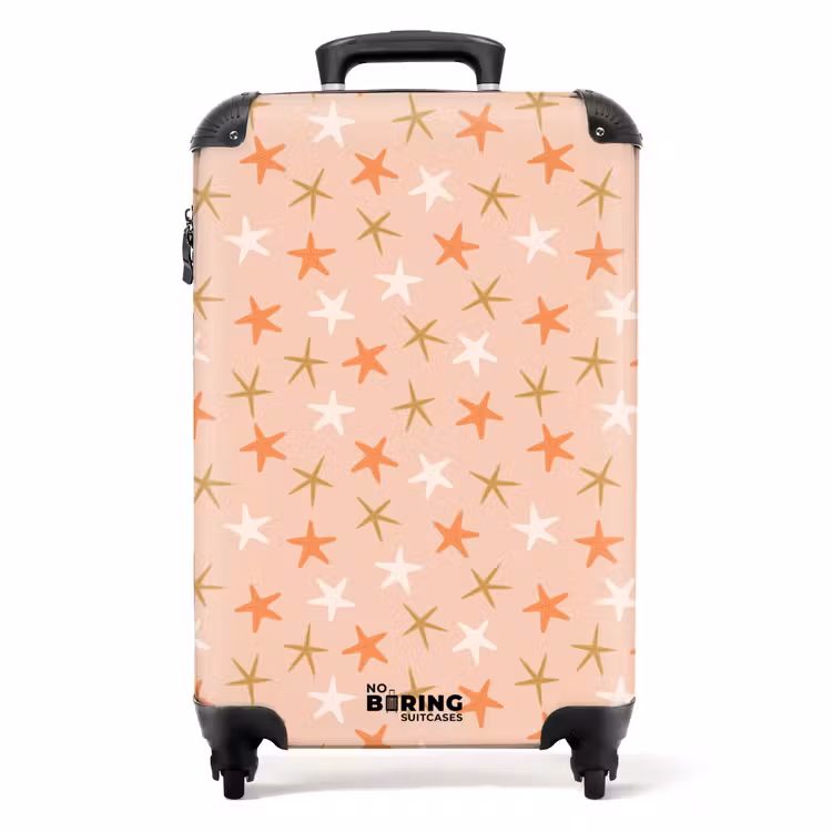 Suitcase - Starfish pattern pink — 1