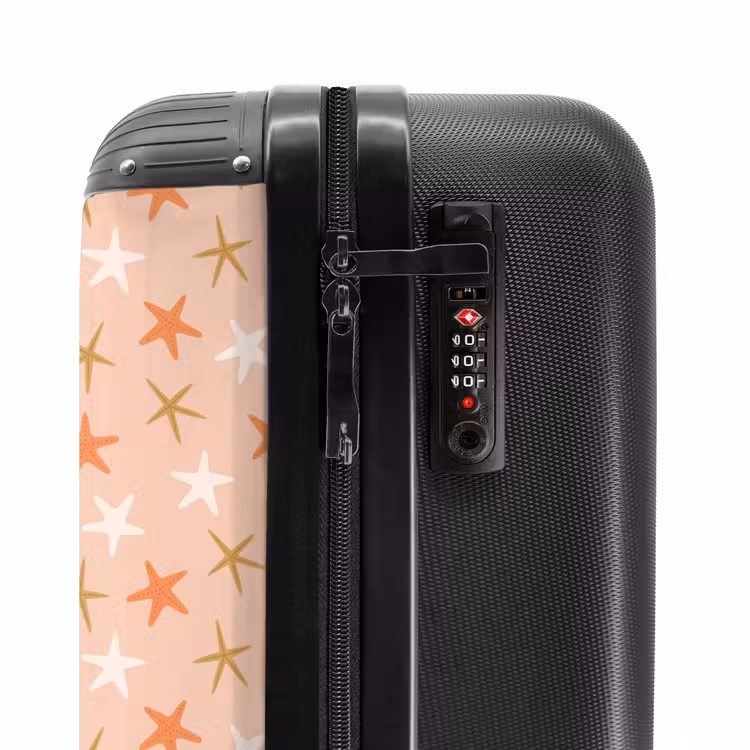 Suitcase - Starfish pattern pink — 6