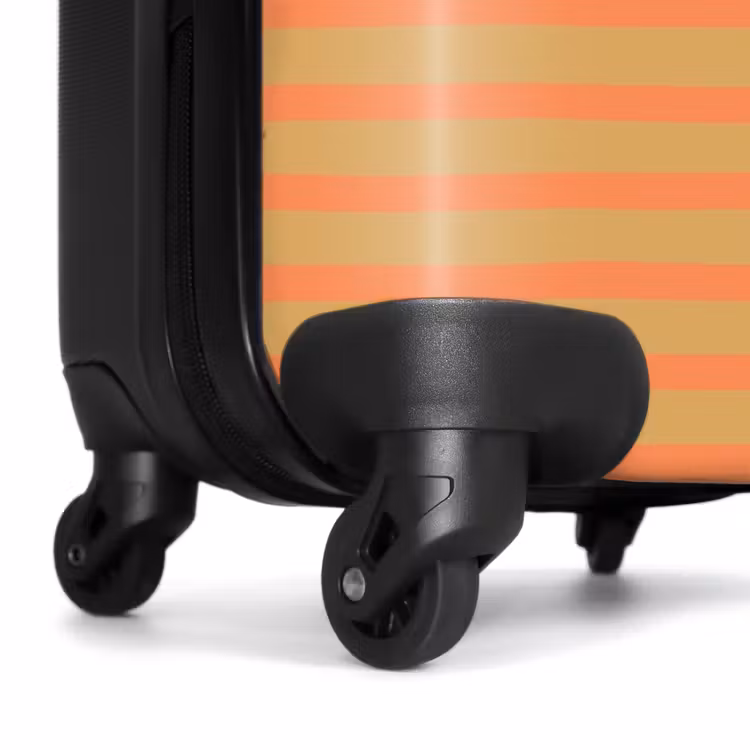 Suitcase - Stripe pattern orange — 7