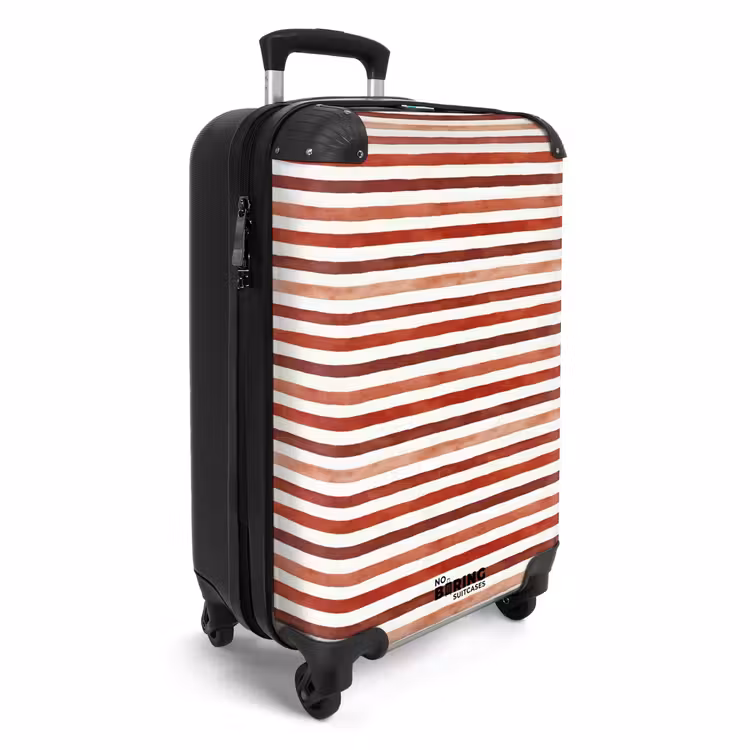 Suitcase - Stripes pattern red — 4