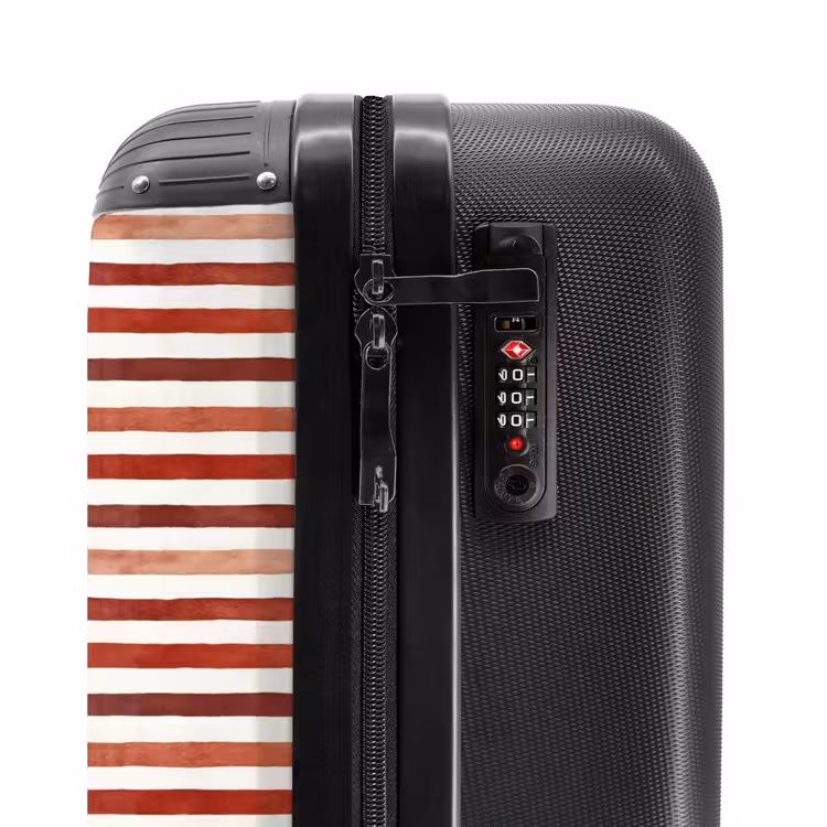 Suitcase - Stripes pattern red — 5