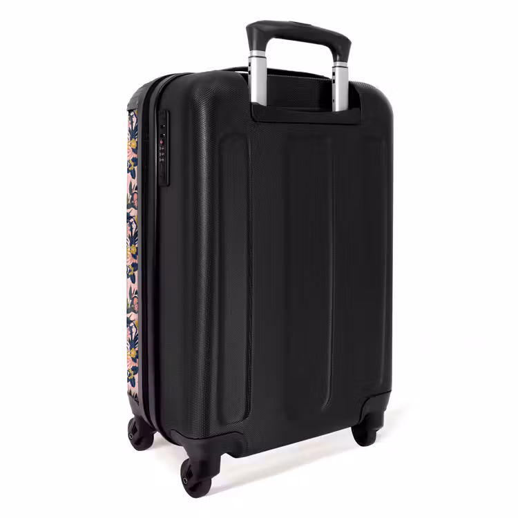 Suitcase - Tropical butterfly pattern blue yellow — 4