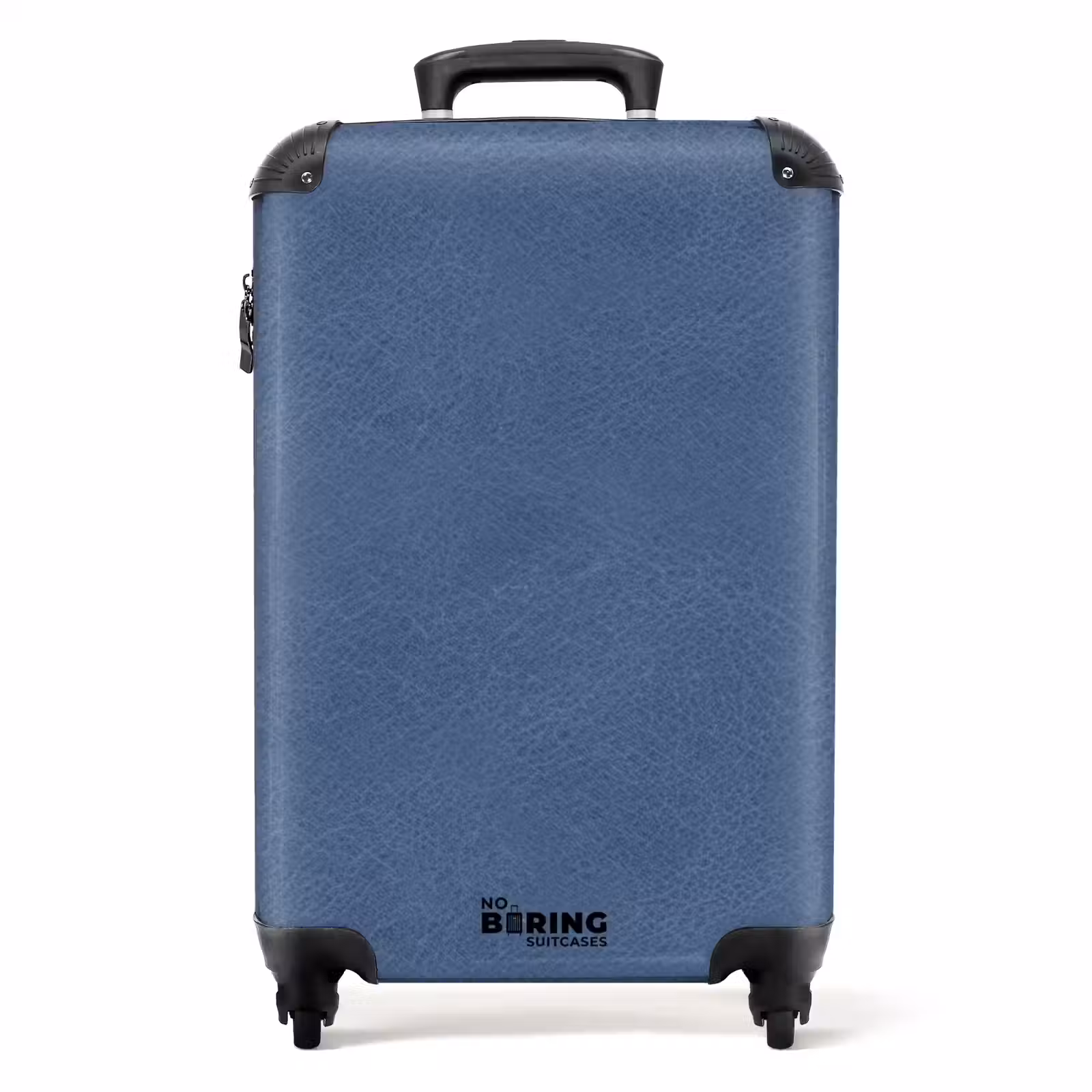 Suitcase - Leather look blue — 1