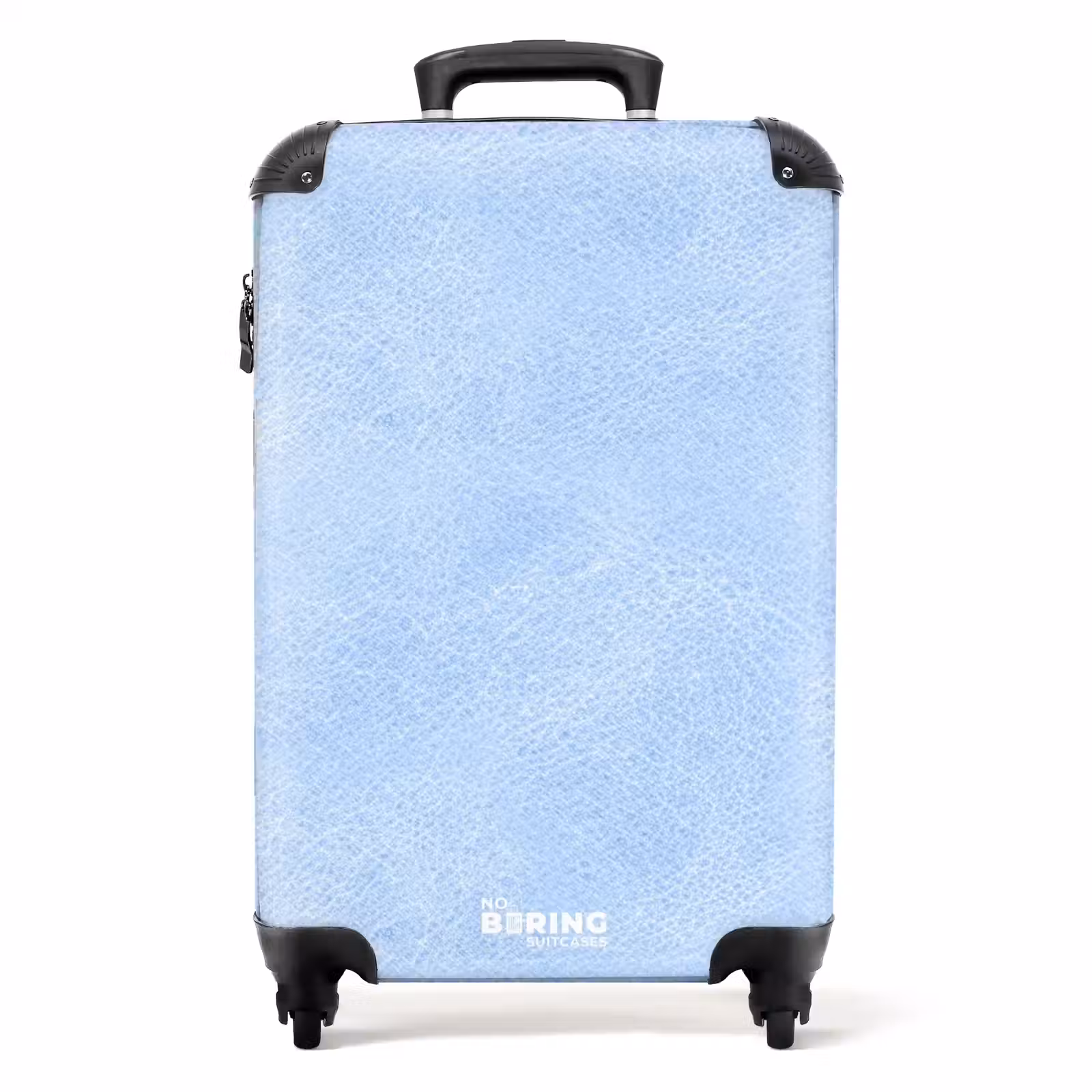 Suitcase - Leather look light blue — 1